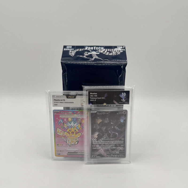 100 Sleeves pour Cartes Gradées – ProTech PROTECH