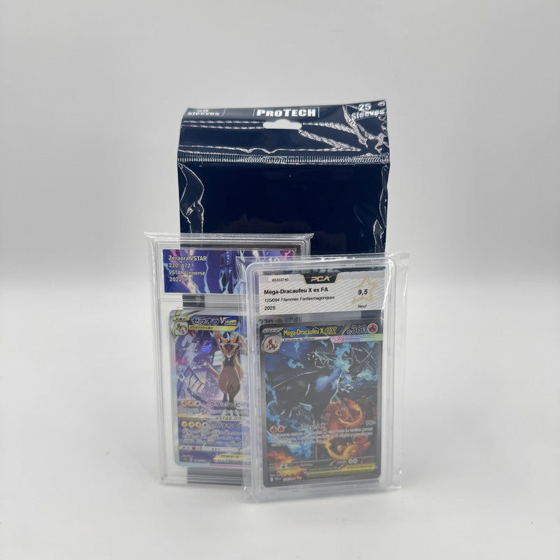 25 Sleeves pour Cartes Gradées – ProTech PROTECH