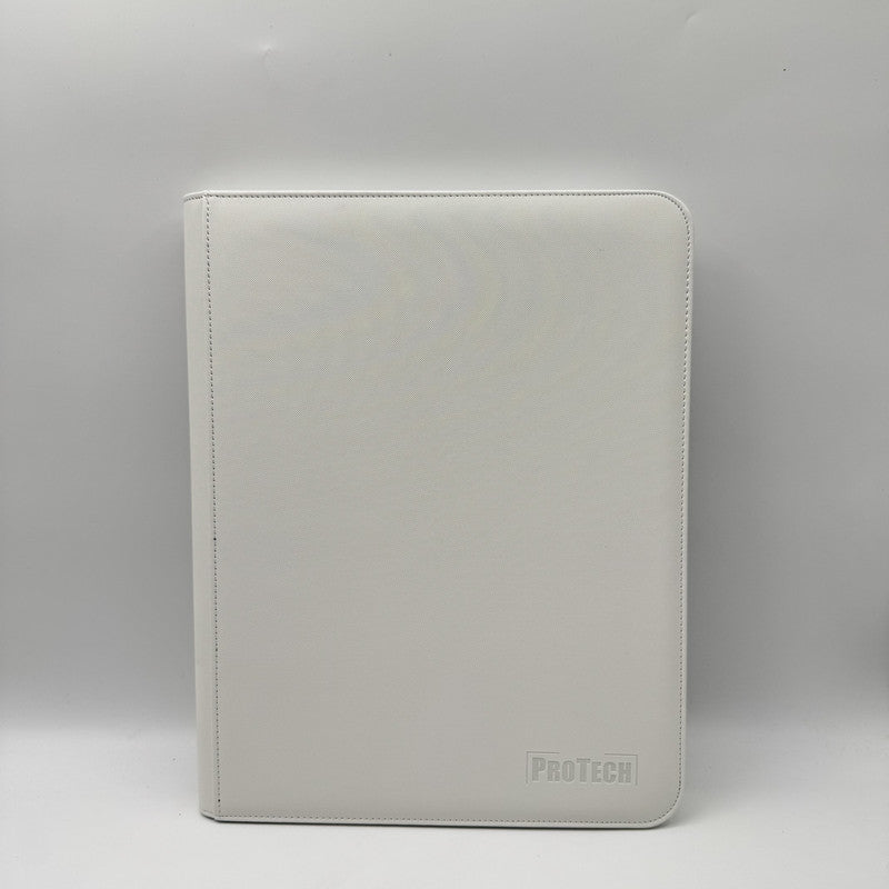 Classeur Zip Toploader 252 Cartes – Blanc – ProTech PROTECH