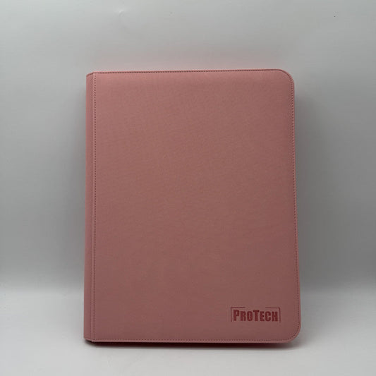 Classeur Zip Toploader 252 Cartes – Rose – ProTech PROTECH
