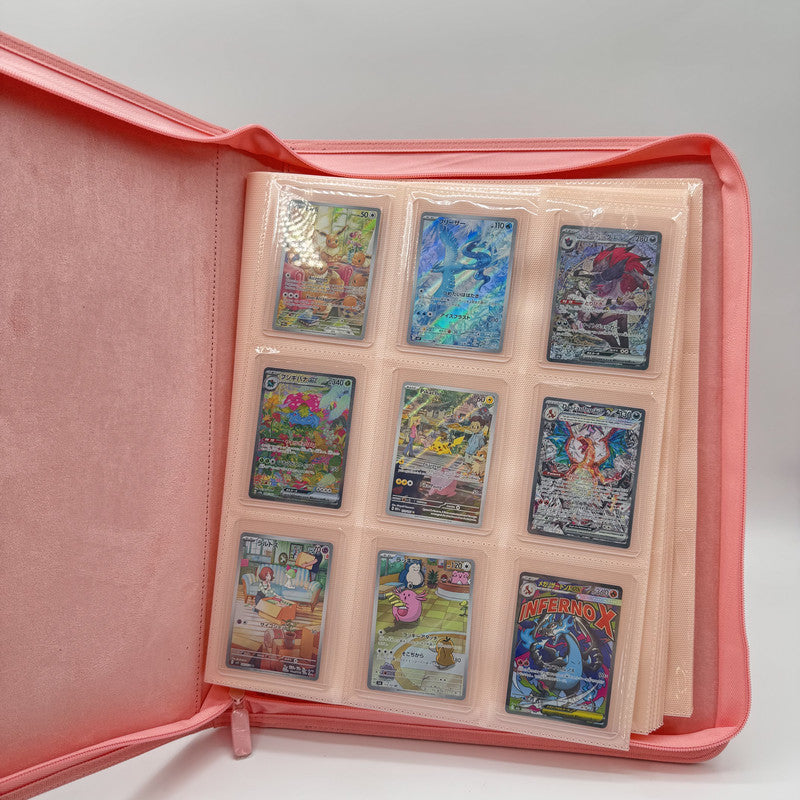 Classeur Zip Toploader 252 Cartes – Rose – ProTech PROTECH