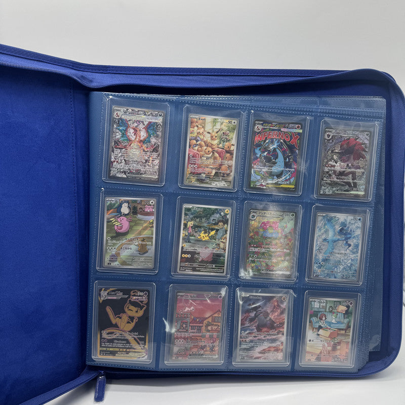 Classeur Zip Toploader 384 Cartes – Bleu – ProTech PROTECH
