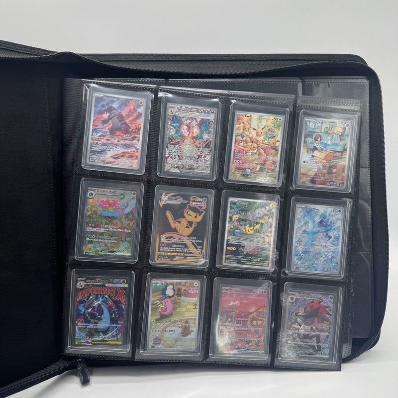 Classeur Zip Toploader 384 Cartes – Noir – ProTech PROTECH