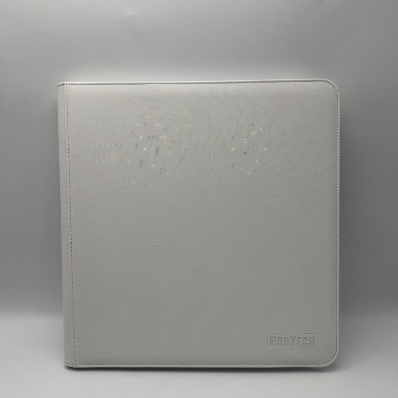Classeur Zip Toploader 384 Cartes – Blanc – ProTech PROTECH