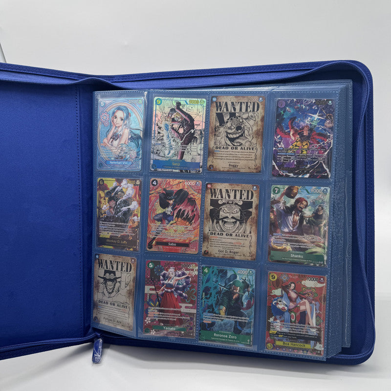 Classeur Zip 480 Cartes – Bleu – ProTech PROTECH