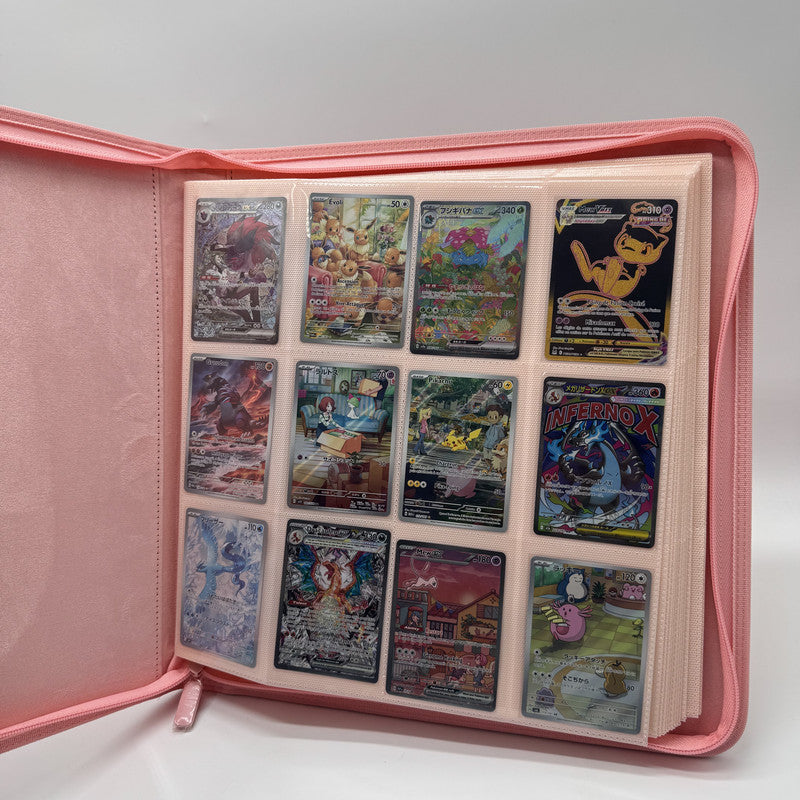 Classeur Zip 480 Cartes – Rose – ProTech PROTECH
