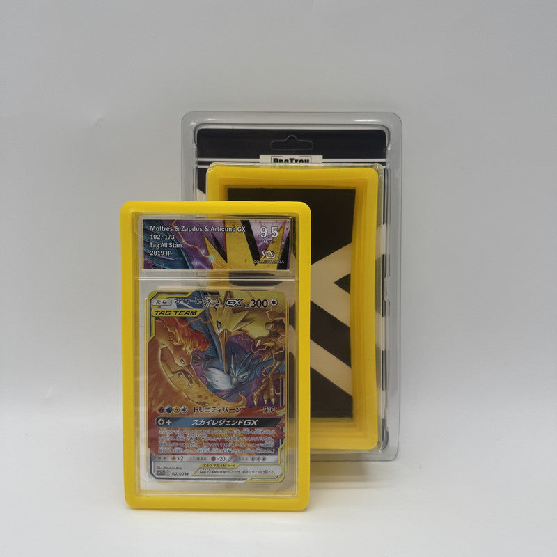 5 Coques de Protection pour Cartes Gradées – Jaune - ProTech PROTECH