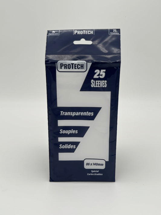 Paquet de 25 Sleeves pour cartes gradées ProTech